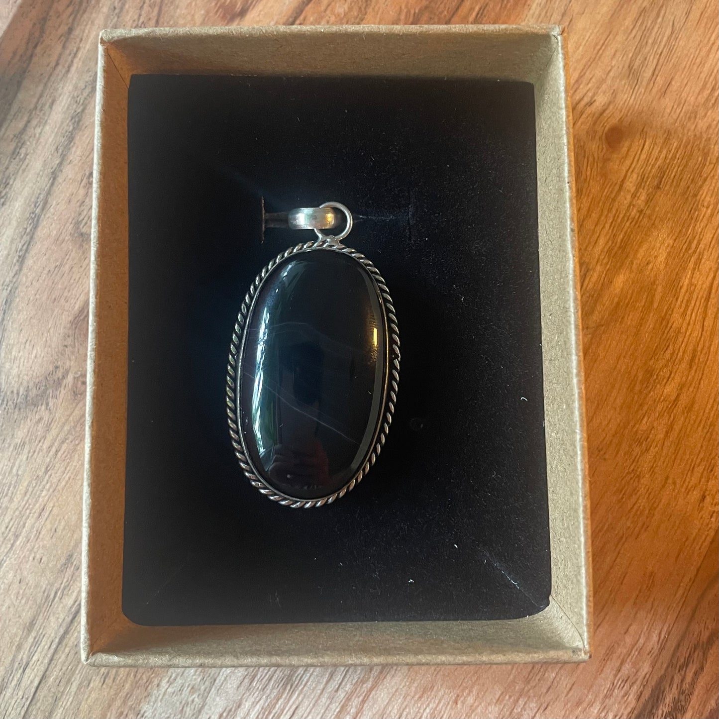 925 zilveren hanger tijgeroog