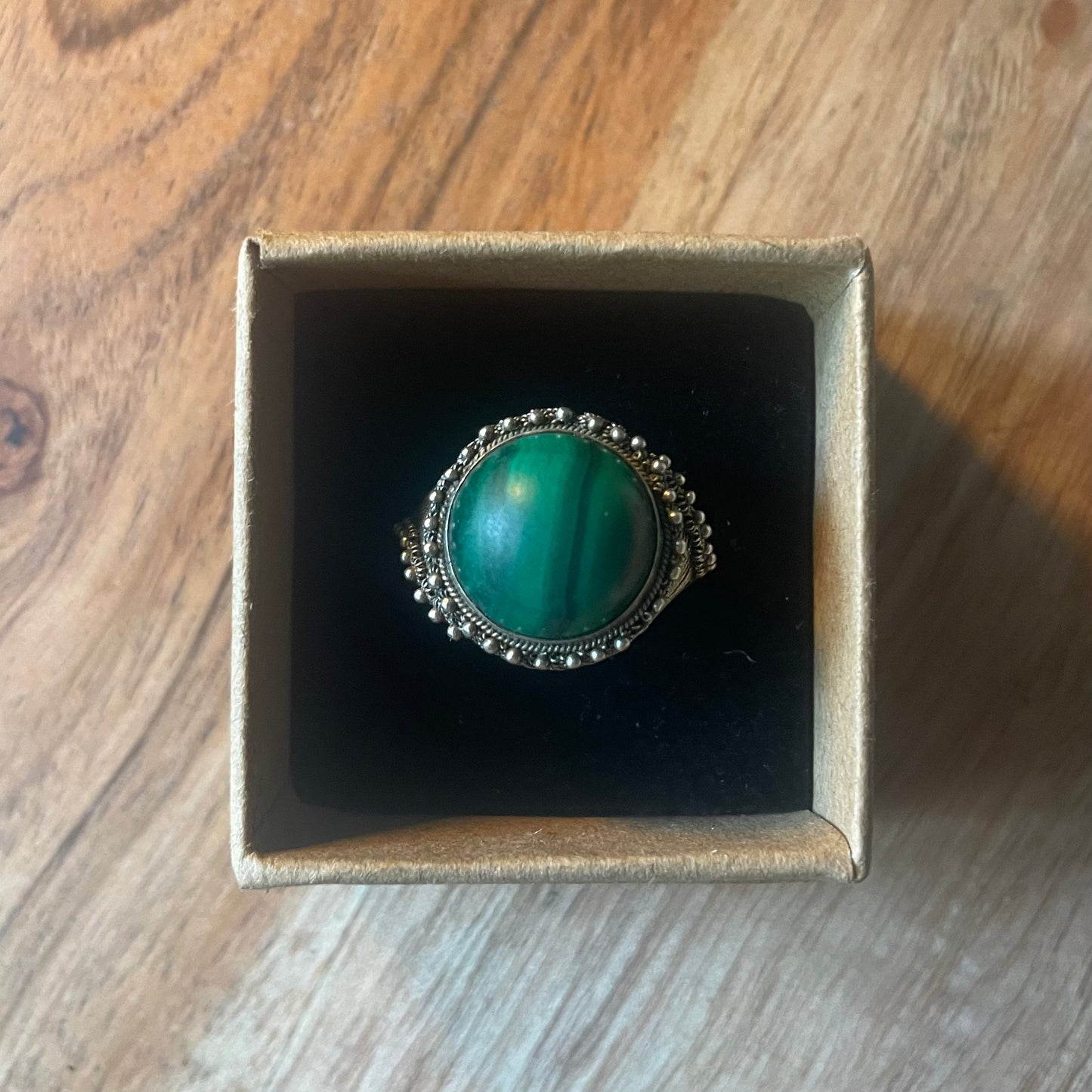 925 zilveren ring groene agaat