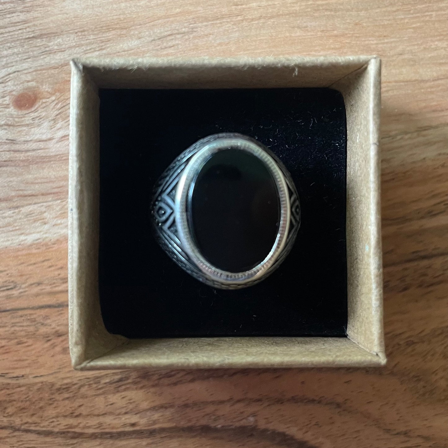 925 zegelring onyx
