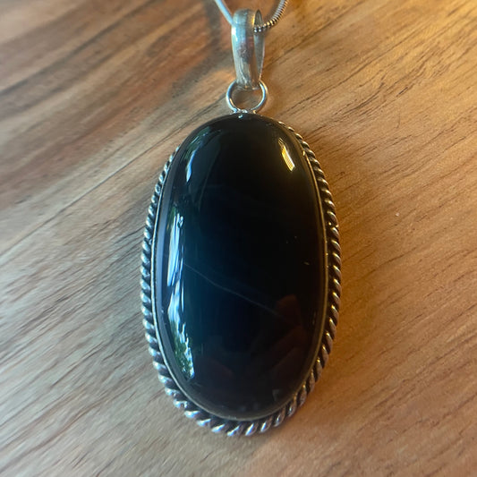 925 zilveren hanger tijgeroog