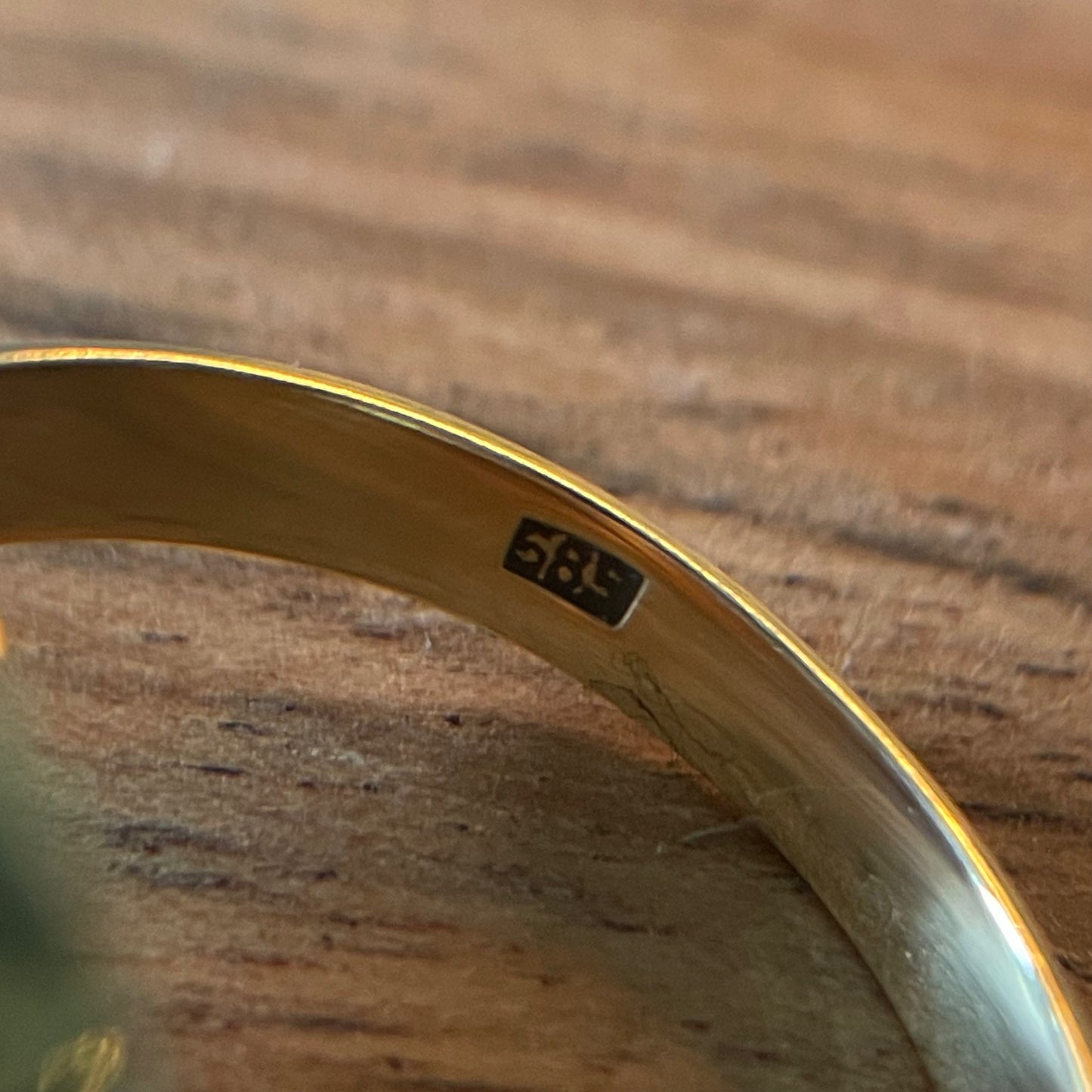 14 karaats zegelring onyx