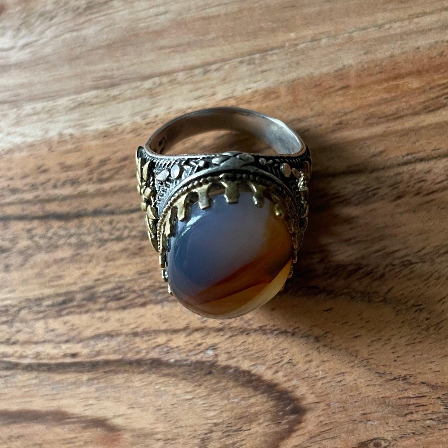 925 zilveren ring agaat